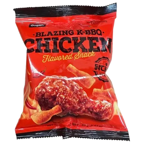 [17595] GUGEN BLAZING K-BBQ CHCIKEN SNACK 60G