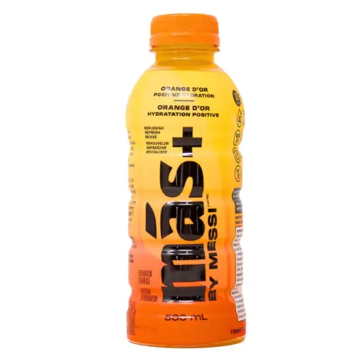 [10848819050017] MAS+ MESSI ORANGE D'OR 500ML/12CT 