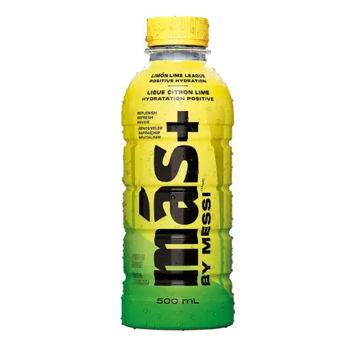 [10848819050031] MAS+ MESSI LIMON LIME 500ML/12CT 
