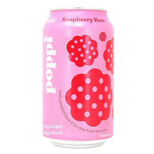 [810063711214] POPPI RASPBERRY ROSE 355ML/12CT