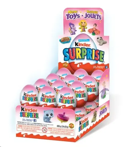 KINDER EGG SURPRISE GIRL 20G/24CT