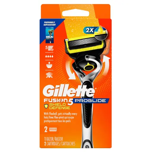 GILLETTE FUSION PROGLIDE 1RAZOR /2 CARTRIDGES