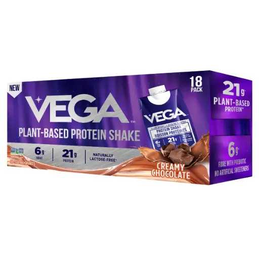 VEGA PROTEIN SHAKE CHOCOLATE 20G 335ML/18CT