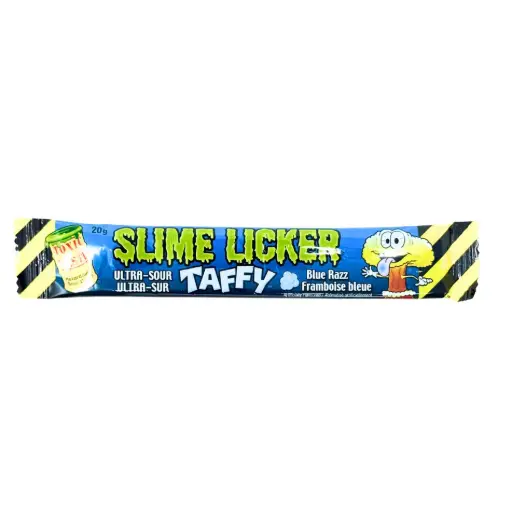 [060631937144] TOXIC WASTE SLIME LICKER BLUE RASPBERRY TAFFY 20G/48CT