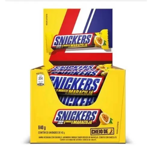 [7896423456431] SNICKERS MOUSSE DE MARACUJA (BRAZIL) 42G/20CT