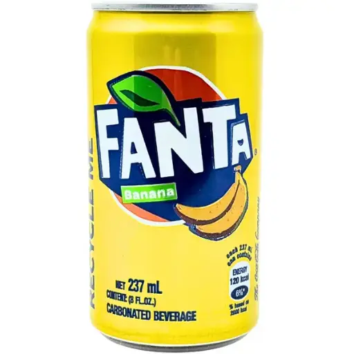 [049000076301] FANTA BANANA CANS 237ML / 24CT  