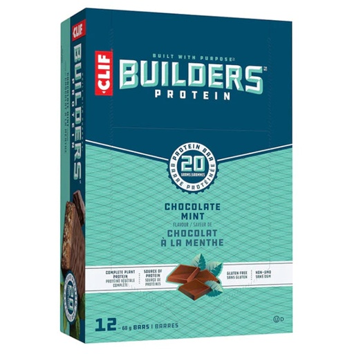 CLIF BUILDERS CHOCOLATE MINT 68G/12CT