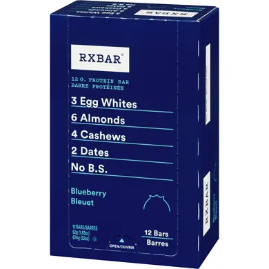 [859162007613] RX BAR BLUEBERRY 52G/12CT