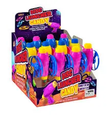 [072084120417] DISC LAUNCHER CANDY W/ TOYS 12CT 