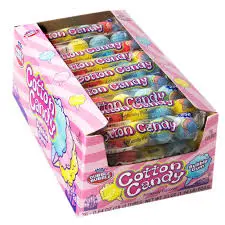 [059642347806] DUBBLE BUBBLE COTTON CANDY BUBBLE GUM 36CT
