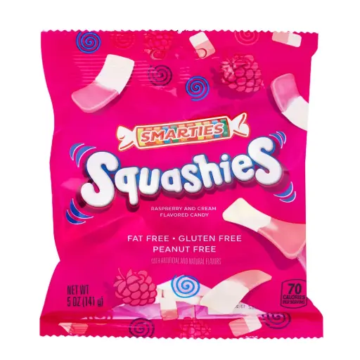 [1258] SMARTIES SQUASHIES RASPBERRY CREME 141G
