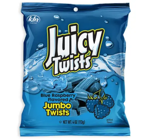 [00010] JUICY TWISTS BLUE RASPBERRY 113G