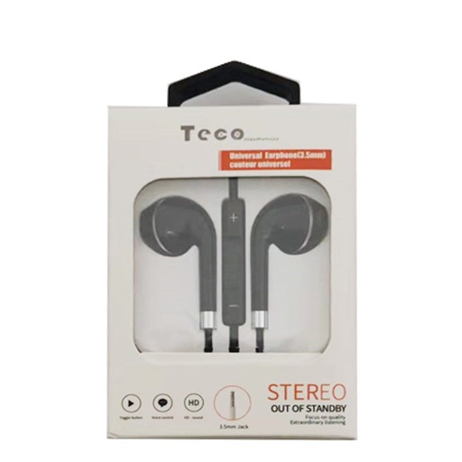 [T84] TECO DUAL STEREO EARPHONE 3.5MM 