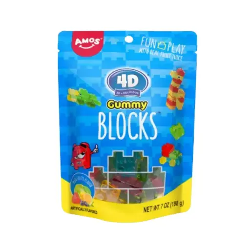 [810051804591] AMOS 4D GUMMY BLOCKS GUMMY BURST 170G