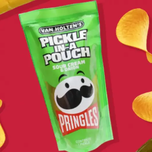VAN HOLTEN'S PRINGLES SOUR CREAM N ONION POUCH 