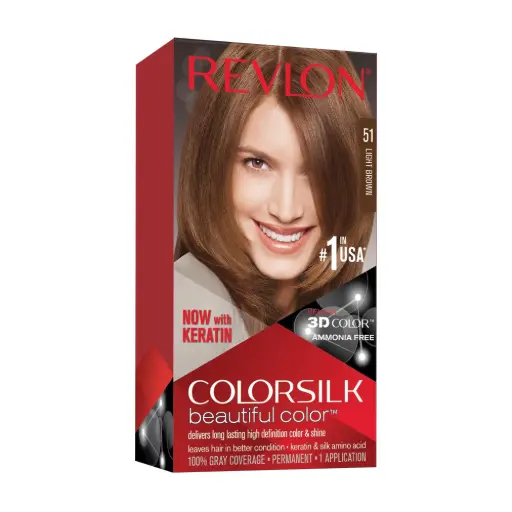 [309978695516] REVLON COLOURSILK #51 LIGHT BROWN