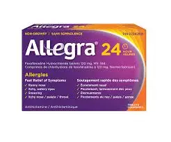 ALLEGRA 24HR FEXOFENADINE 120MG/12CT