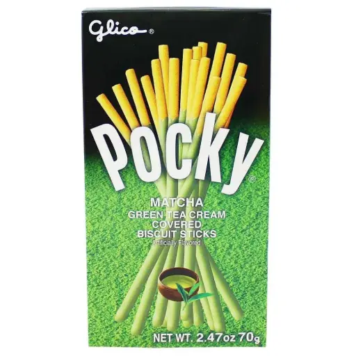 [G10007] GLICO POCKY GREEN TEA 70G (JAPAN)