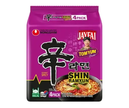 [NS-008Y] NONGSHIM TOM YUM FLVR RAMEN 123G/4PK