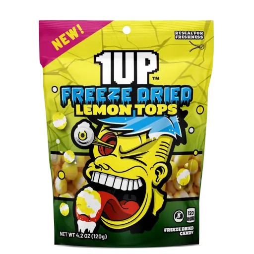 1UP FREEZE DRIED LEMON TOPS 120G