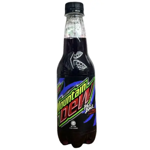 MOUNTAIN DEW PITCH BLACK 400ML BTL (US)