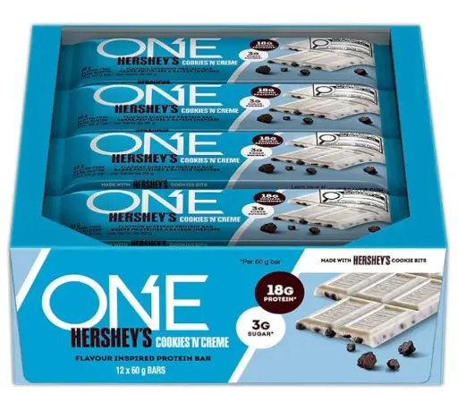 BAR ONE HERSHEY'S COOKIES N CREME PROTIEN BAR 60G/12CT