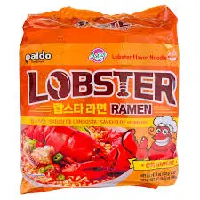 [648436310081] PALDO LOBSTER RAMEN ORIGINAL 120G/4PK