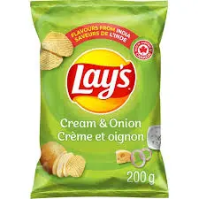 [060410079942] LAY'S CREAM & ONION 200G 