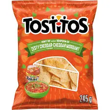 [060410073902] TOSTITOS ZESTY CHEDDAR 245G