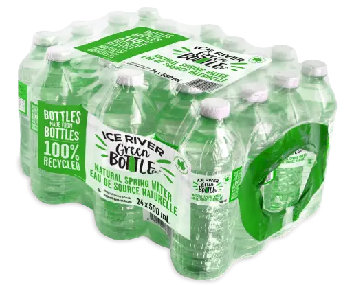 [74109] ICE RIVER GREEN BOTTLES 500ML/24CT