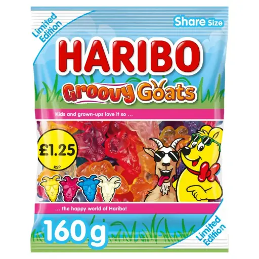 [5012035972790] HARIBO GROOVY GOATS 160G (UK)