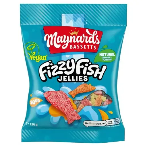 [7622202209420] MAYNARDS FIZZY FISH JELLIES 130G