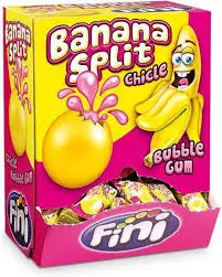 [=107.94/6] FINI BUBBLEGUM BANANA SPLIT 200CT