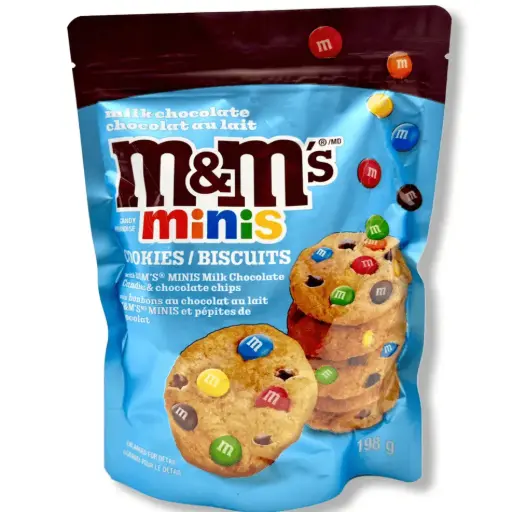 M&M COOKIES BISCUITS 198G 