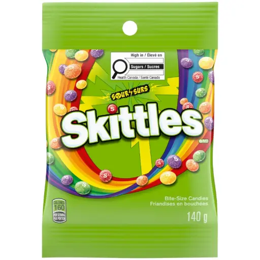 SKITTLES SOUR 140G