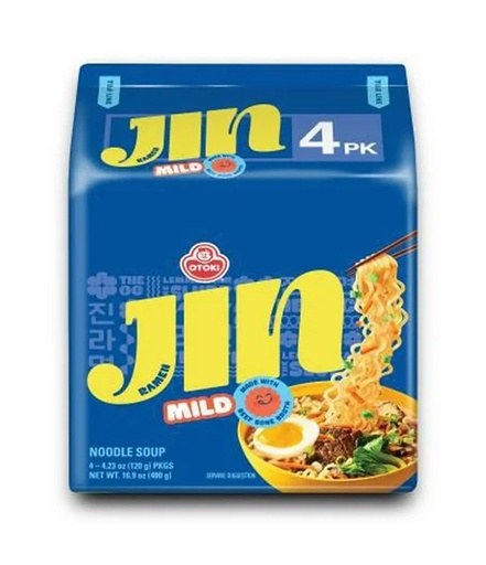 [850063502238] OTTOGI JIN RAMEN-MILD (120G-4PK)
