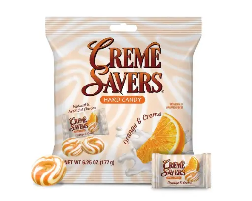 [4390] CREME SAVERS ORANGE & CREME 85G