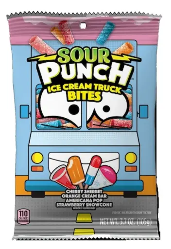 [041364881348] SOUR PUNCH ICE CREAM TRUCK BITES 105G (US)
