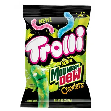 [7653] TROLLI MOUNTAIN DEW CRAWLERS 120G (US)