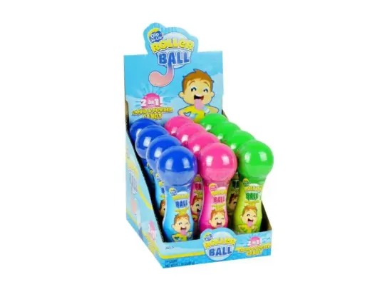 [632365626733] ROLLER BALL DIP-N-LIK LOLLIPOP 12CT