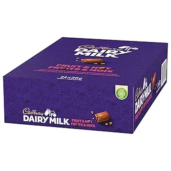 CADBURY DAIRY MILK FRUIT & NUT 38G/24CT