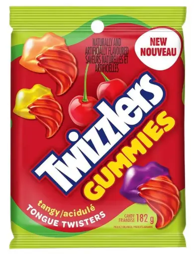 [056600809567] TWIZZLERS GUMMIES TANGY TONGUE 182G