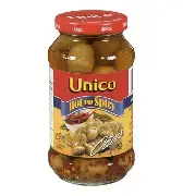 [067800003570] UNICO HOT & SPICY OLIVES 375ML