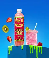 [10810185350053] TOXIC WASTE SOUR STRAWBERRY SODA 500ML/12CT 