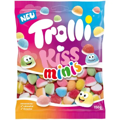 [4000512463856] TROLLI KISS MINIS 150G (GERMANY) 