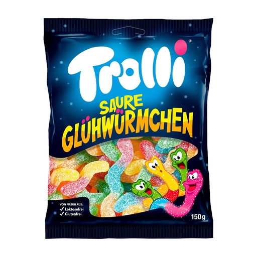 [4000512463429] TROLLI SAURE GLUHWURMCHEN 150G (GERMANY)