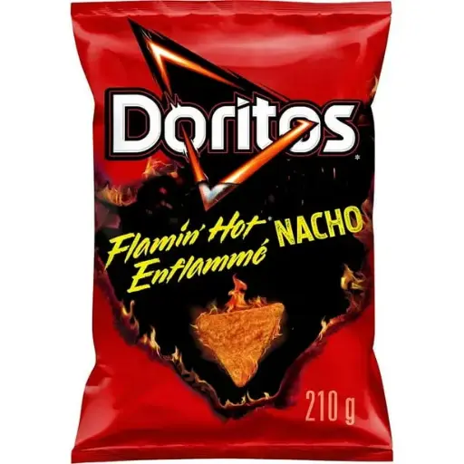 [05392] DORITOS FLAMIN HOT NACHO CHEESE 210G