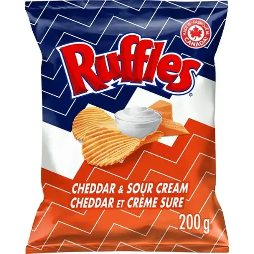 [07509] RUFFLES CHEDDAR & SOUR CREAM  200G