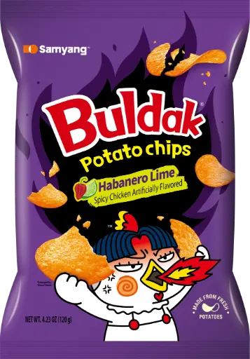 SAMYANG BULDAK HABENARO LIME POTATO CHIPS 120G