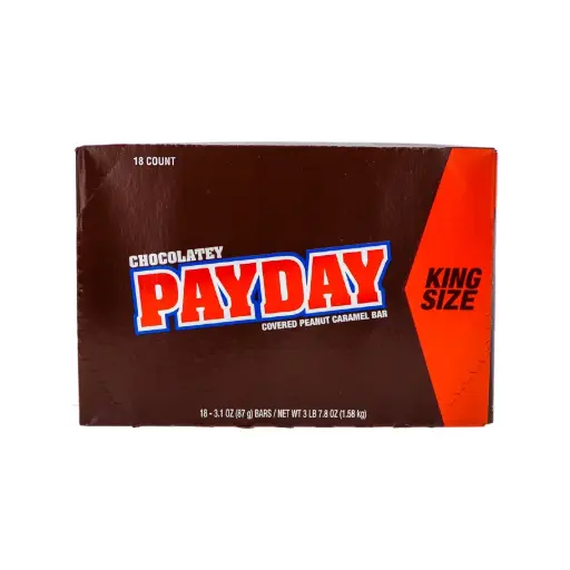 [010700858542] PAYDAY CHOCOLATE KING SIZE 87G/ 18CT 
